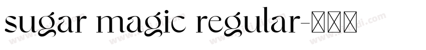 sugar magic regular字体转换